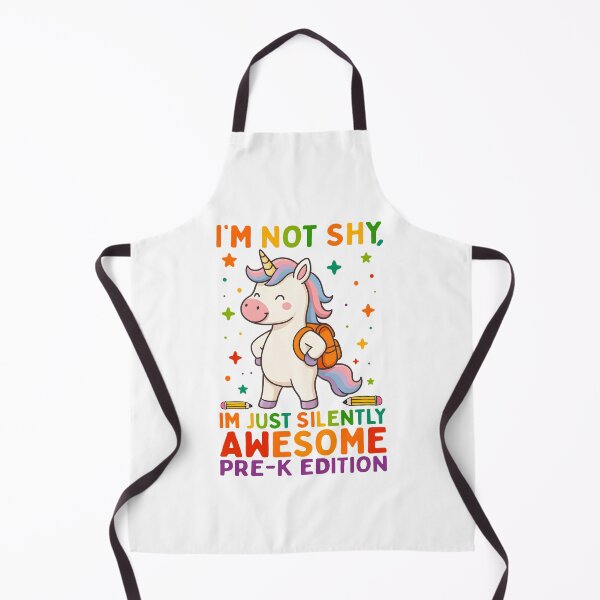 Item preview, Cute Unicorn Back to School Pre-K Design – I'm Not Shy, I'm Just Silently Awesome designed and sold by tigger shop.