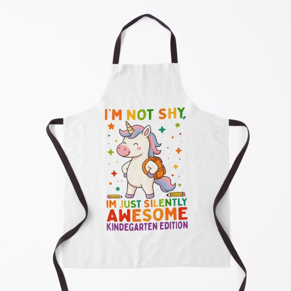 Item preview, Cute Unicorn Back to School Kindergarten Design – I'm Not Shy, I'm Just Silently Awesome designed and sold by tigger shop.