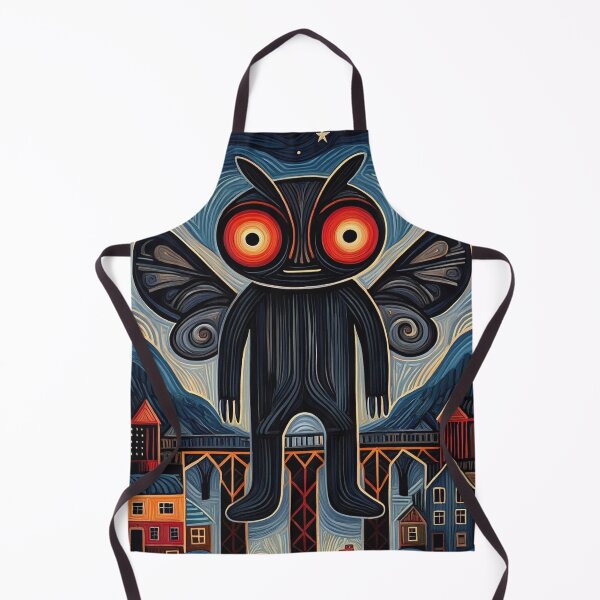 Item preview, The Mothman of Point Pleasant cryptid abstract modern art style painting designed and sold by Vintage Designs +.