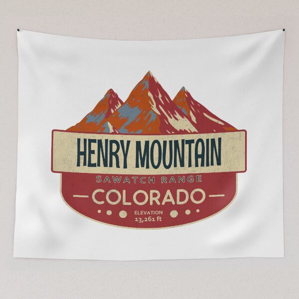 Item preview, Henry Mountain, Sawatch Range, Colorado, Mountain Design designed and sold by Wanderful-roads.