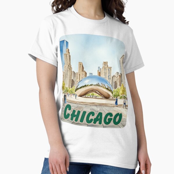 Item preview, Chicago Illinois the Bean Watercolor designed and sold by Magnolia Valley Art.