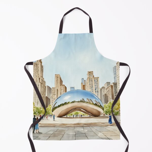 Item preview, Chicago Illinois the Bean Watercolor designed and sold by Magnolia Valley Art.