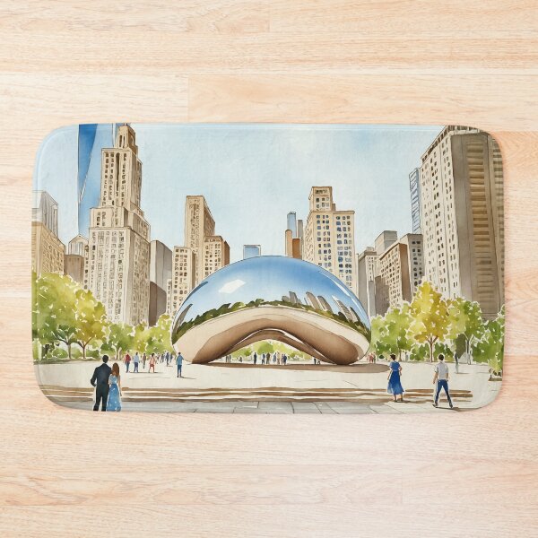 Item preview, Chicago Illinois the Bean Watercolor designed and sold by Magnolia Valley Art.