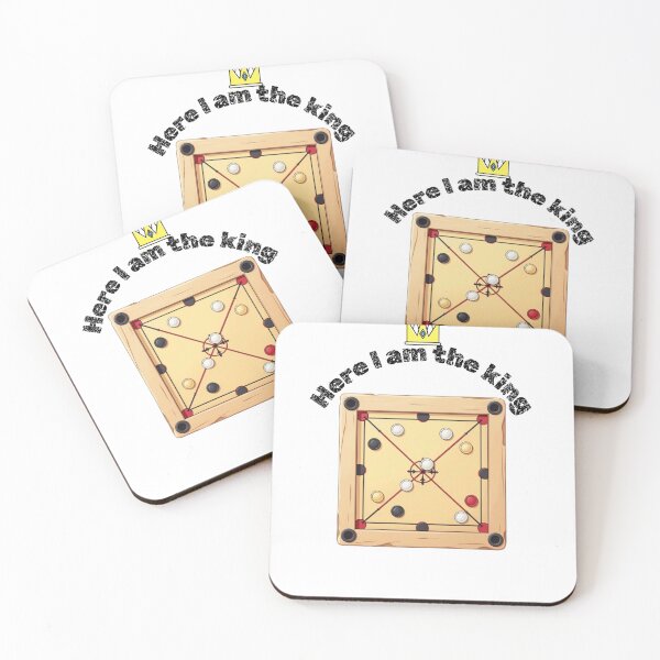 Item preview, carrom game, Here I am the king designed and sold by falconaro.