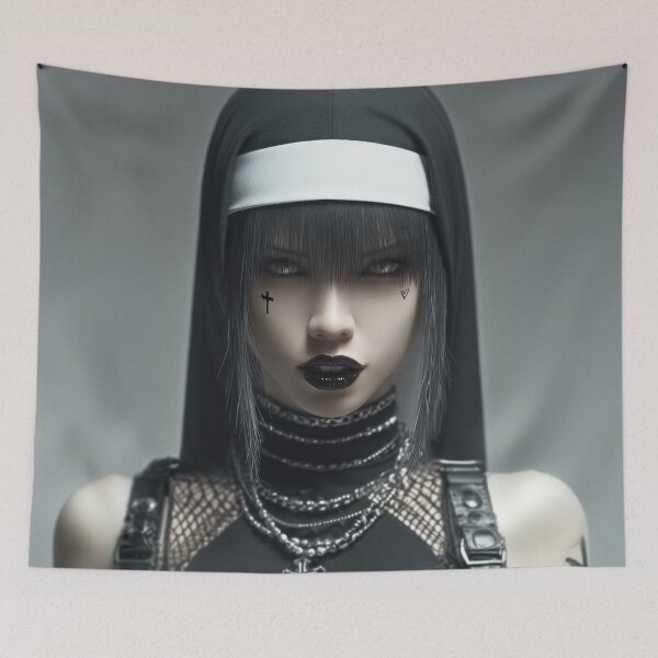Item preview, unholy nun designed and sold by CursedbyLilith.