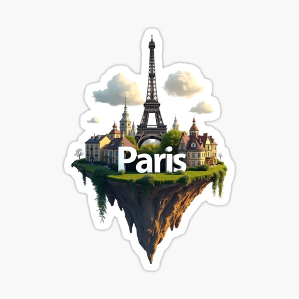 Item preview, Paris 3D Model Design – Floating City Island designed and sold by RamLineArt.