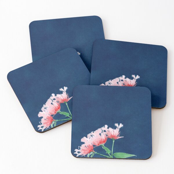 Item preview, Cyanotype Gouache Painting – Pink Wildflower Cluster designed and sold by paulkerrigan.