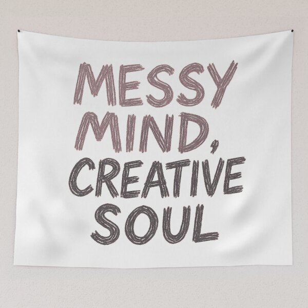 Item preview, Messy Mind, Creative Soul designed and sold by Uglyandcute.