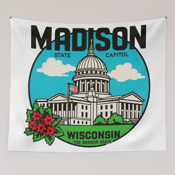 Item preview, Capitol Madison, Wisconsin designed and sold by Decal Mania.