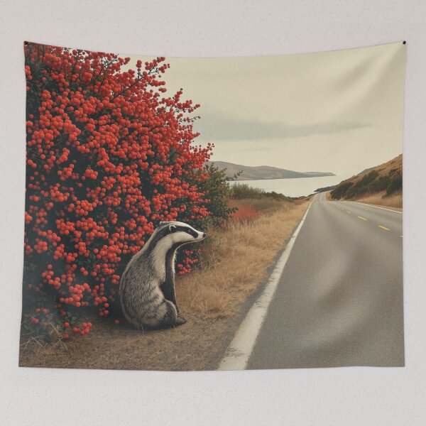 Item preview, Badger and Berry Bush designed and sold by HabitableMoons.