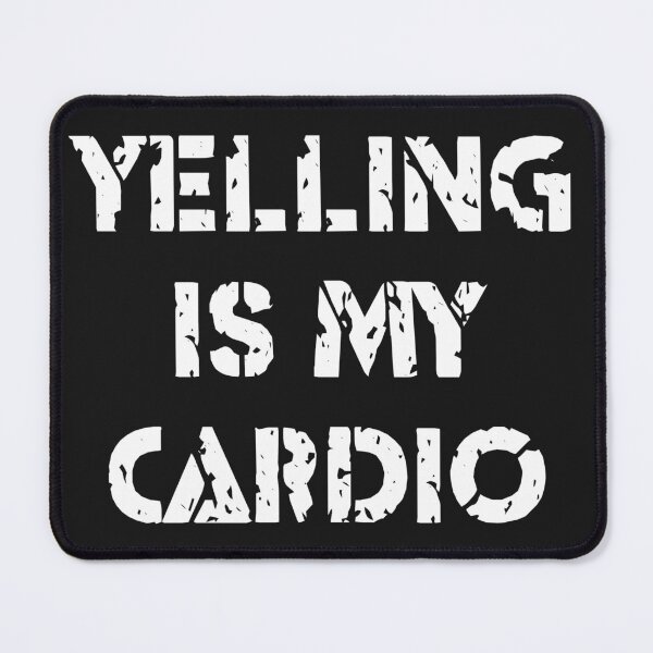 Item preview, Yelling is My Cardio – Funny Gym Teacher Quote Gift designed and sold by FamilyStore94.