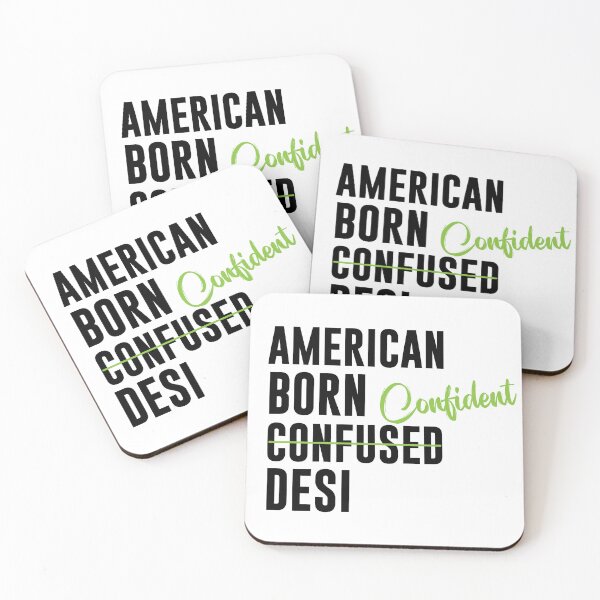 Item preview, American Born Confident Desi  designed and sold by Cotton Mine.