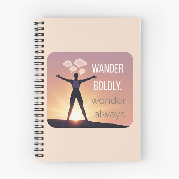 Item preview, Wander Boldly Wonder Always T-Shirt | Inspirational Travel Tee | Women’s Hiking and Adventure Shirt designed and sold by Chévere Nomad.