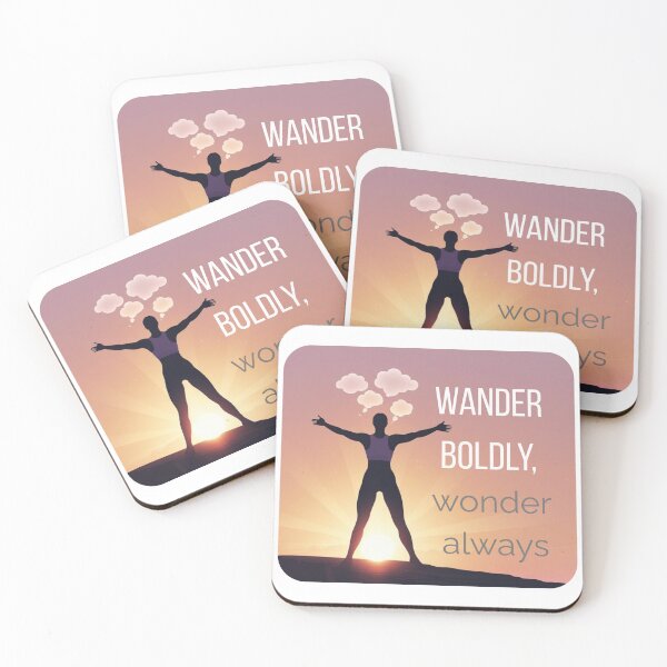 Item preview, Wander Boldly Wonder Always T-Shirt | Inspirational Travel Tee | Women’s Hiking and Adventure Shirt designed and sold by Chévere Nomad.