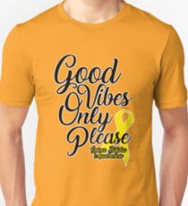 Good Vibes Only Please! Spina Bifida Awareness Unisex T-Shirt