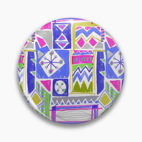 Item preview, Skecth handmade crazy geometric	 designed and sold by Alessandro Remo Mazzoni Remotextiles.