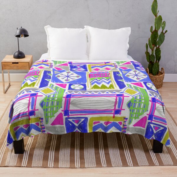 Item preview, Skecth handmade crazy geometric designed and sold by Alessandro Remo Mazzoni Remotextiles.