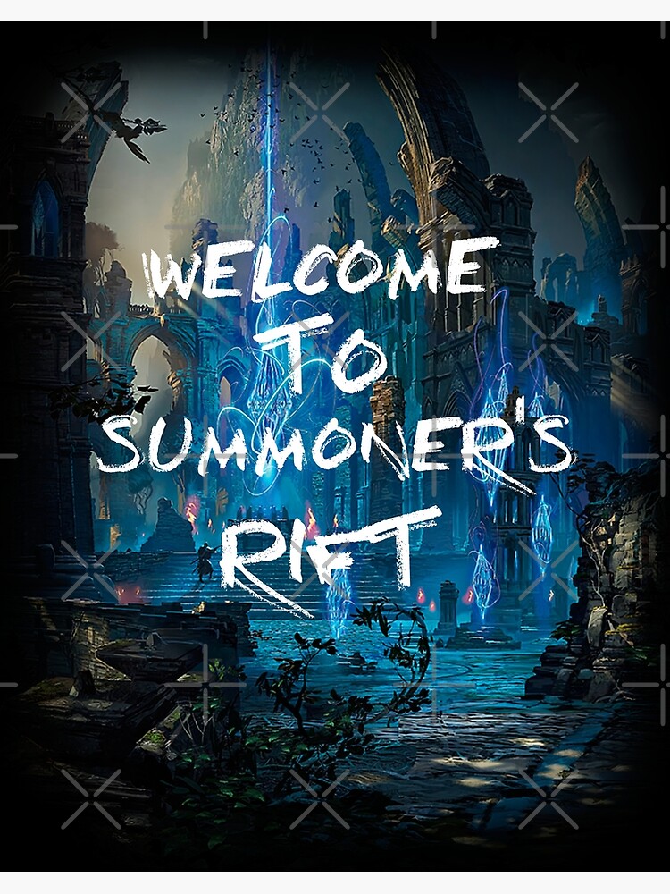 Welcome To Summoners Rift Art Board Print By Designeatore Redbubble