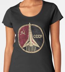 CCCP Rocket Emblem Women's Premium T-Shirt
