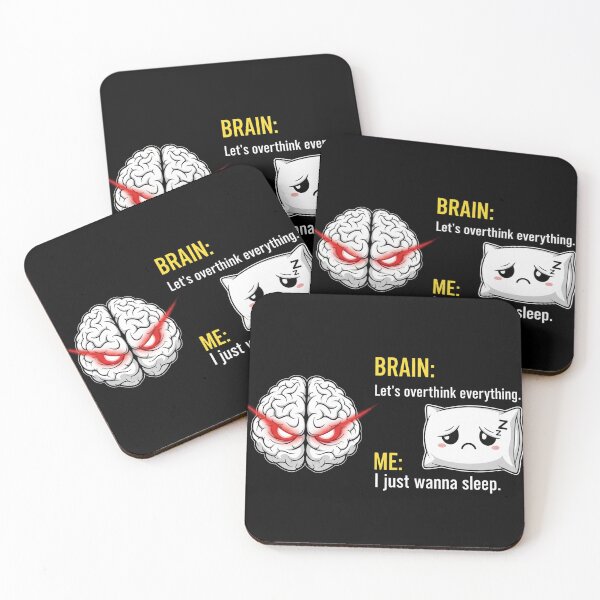 Item preview, Brain vs. Sleep: Overthinker's Midnight Battle designed and sold by kubix81.