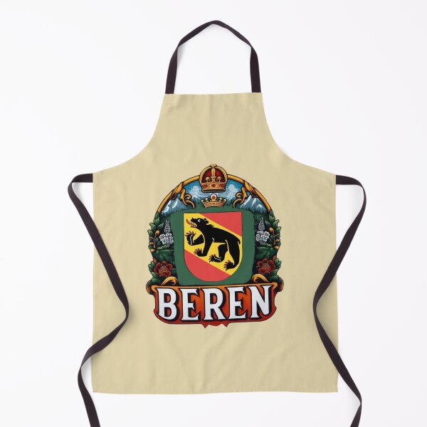 Item preview, Beren Bear Crest – Swiss Heraldic Emblem designed and sold by Myra365Art.