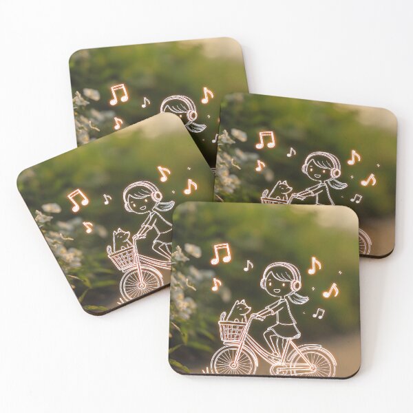 Item preview, Child biking her dog with music designed and sold by Brendon987.