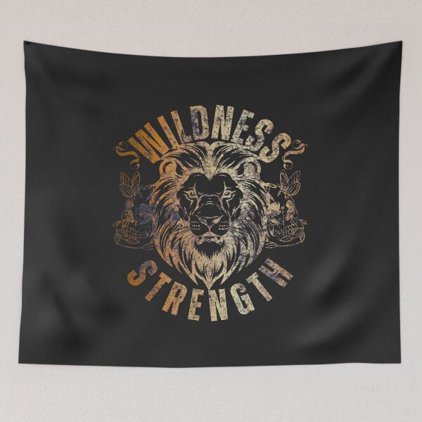 Item preview, Golden Wildness and Strength Lion Design – Bold Graphic Art designed and sold by Charizmwear.