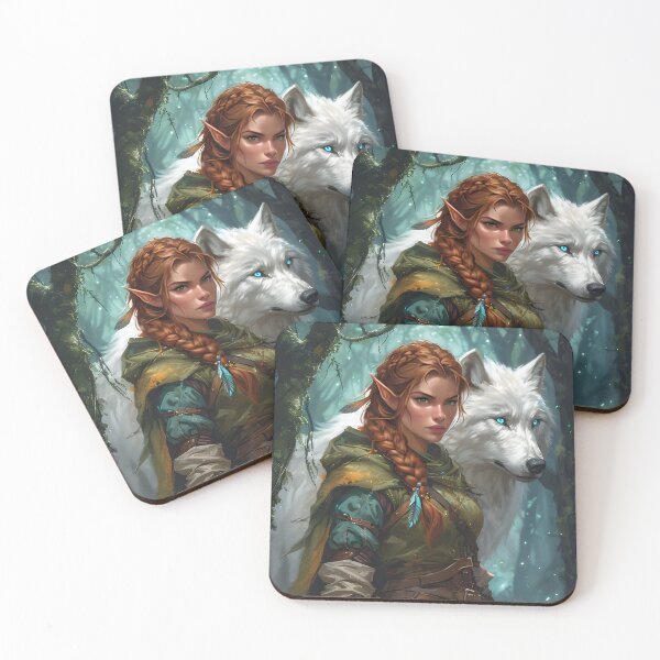 Item preview, Half-Elf Ranger | D&D Fantasy Character Art for Tabletop RPG Campaigns designed and sold by Bejebajay.