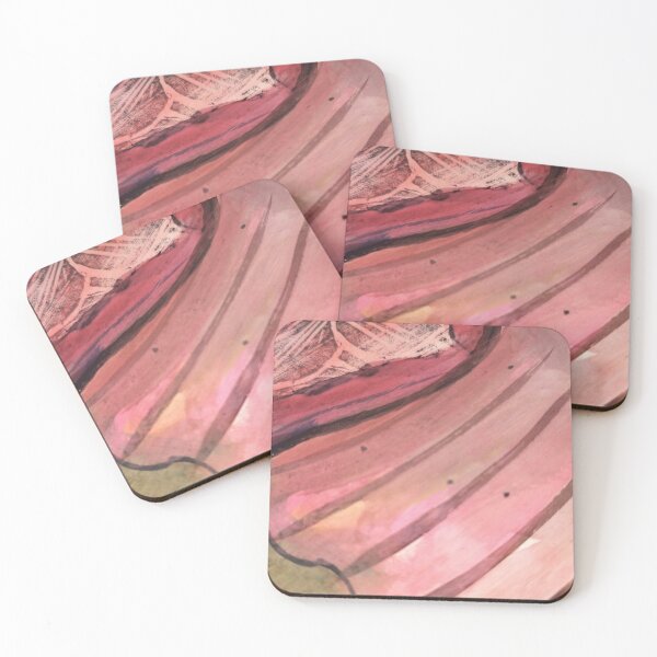 Item preview, Pink stripe dot trillium block print sunset situation designed and sold by jessrussell.