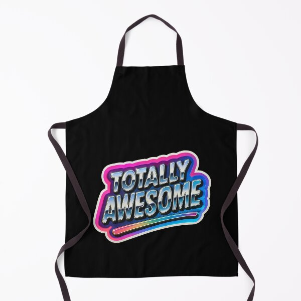 Item preview, Totally Awesome Retro Neon Sticker – 80s Vibes, Bold Typography & Vibrant Colors designed and sold by Psycho-Crazy.