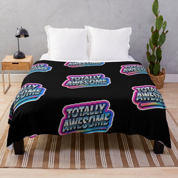 Item preview, Totally Awesome Retro Neon Sticker – 80s Vibes, Bold Typography & Vibrant Colors designed and sold by Psycho-Crazy.