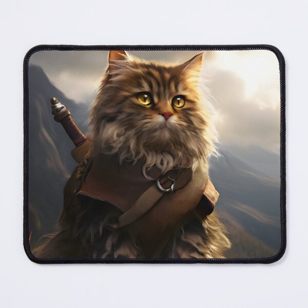 Item preview, Cinnabon, Tabaxi Arcane Trickster | Fantasy Cat Rogue Wizard D&D Character Art designed and sold by Bejebajay.