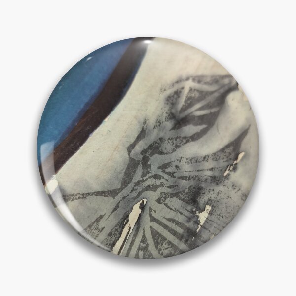 Item preview, Blue charcoal block print trillium lll designed and sold by jessrussell.
