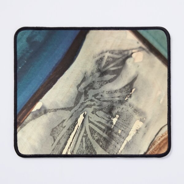 Item preview, Blue charcoal block print trillium lll designed and sold by jessrussell.