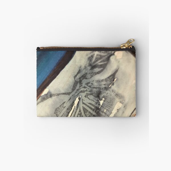 Item preview, Blue charcoal block print trillium lll designed and sold by jessrussell.