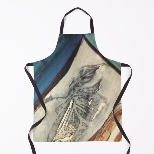 Item preview, Blue charcoal block print trillium lll designed and sold by jessrussell.