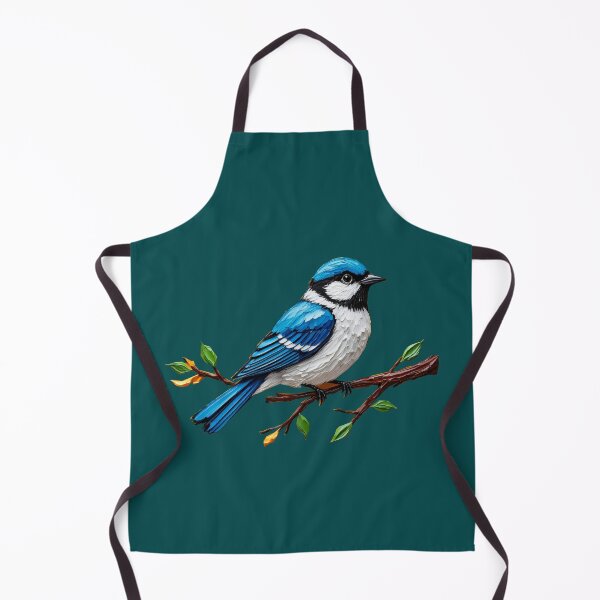 Item preview, Blue Songbird on Branch Illustration designed and sold by ARTYNest.store.