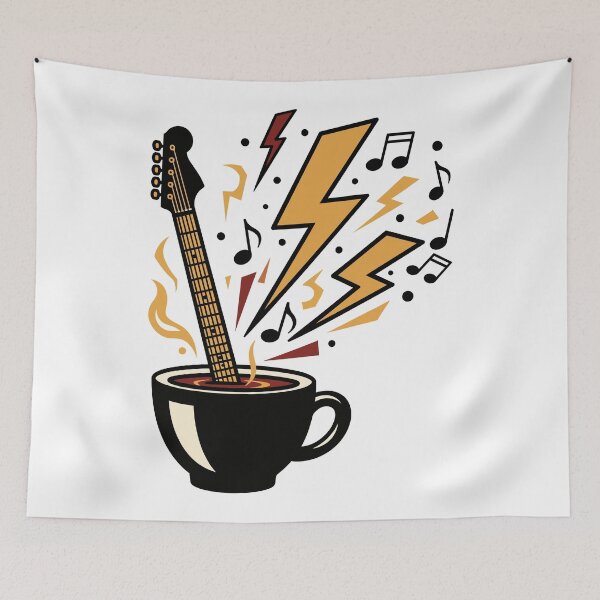 Item preview, Fueled by Riffs & Coffee designed and sold by Amir Faysal.