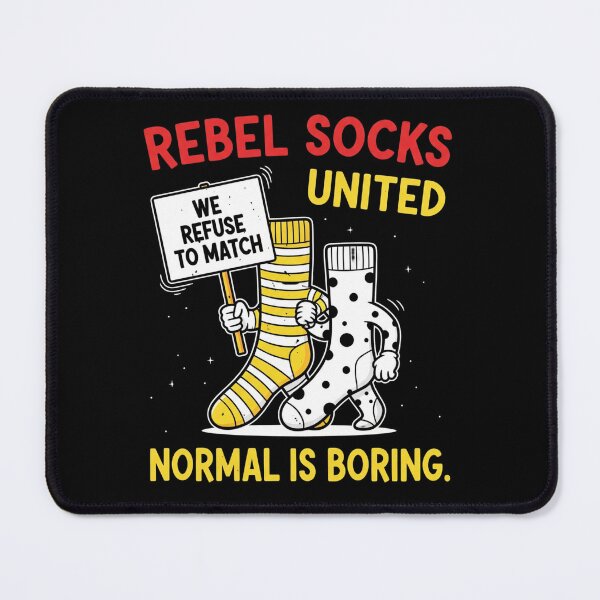 Item preview, Rebel Socks United - Funny Non-Conformist Match  designed and sold by kubix81.