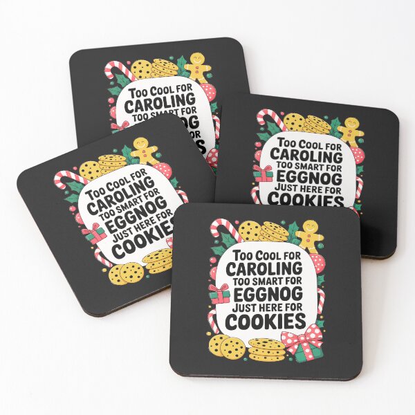 Item preview, Too Cool for Caroling: Funny Christmas Cookie Art For Sarcastic Holiday Moods designed and sold by elynne9.