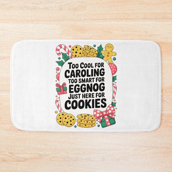 Item preview, Too Cool for Caroling: Funny Christmas Cookie Art For Sarcastic Holiday Moods designed and sold by elynne9.