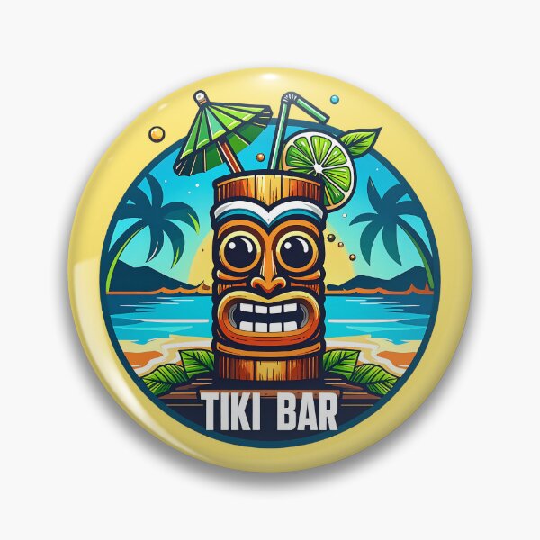 Item preview, Tiki Bar Logo designed and sold by ArtFactoryAI.