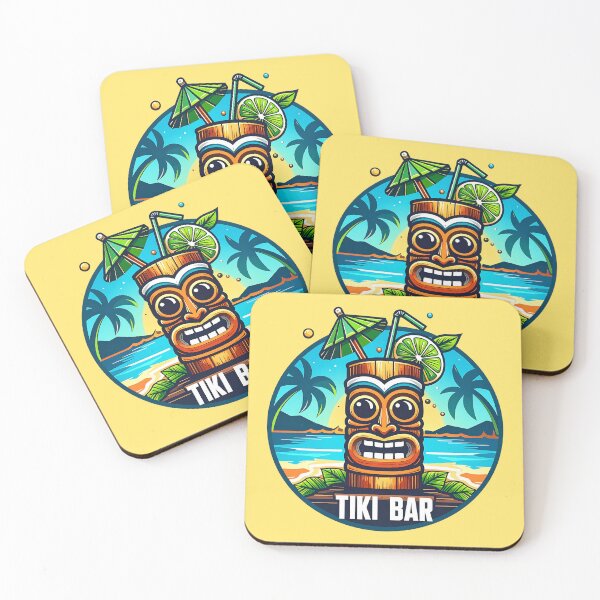 Item preview, Tiki Bar Logo designed and sold by ArtFactoryAI.