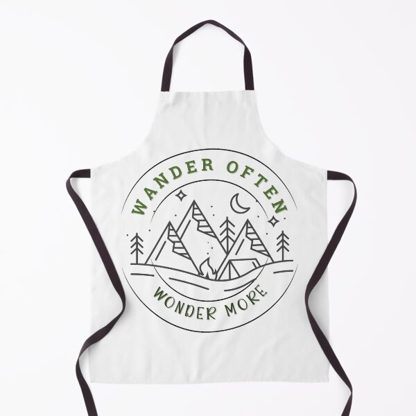 Item preview, Wander Often Wonder More Minimalist T-Shirt | Hiking and Travel Quote Tee | Outdoor Nature Lover Gift designed and sold by Chévere Nomad.