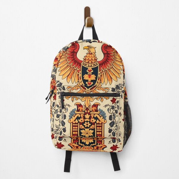 Item preview, Medieval Eagle Tapestry Crest – Ornate Heraldic Emblem designed and sold by Myra365Art.