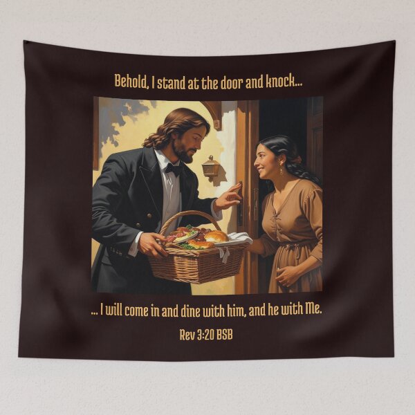 Item preview, Behold I stand at the door and knock 2 designed and sold by His-Majes-Tees.