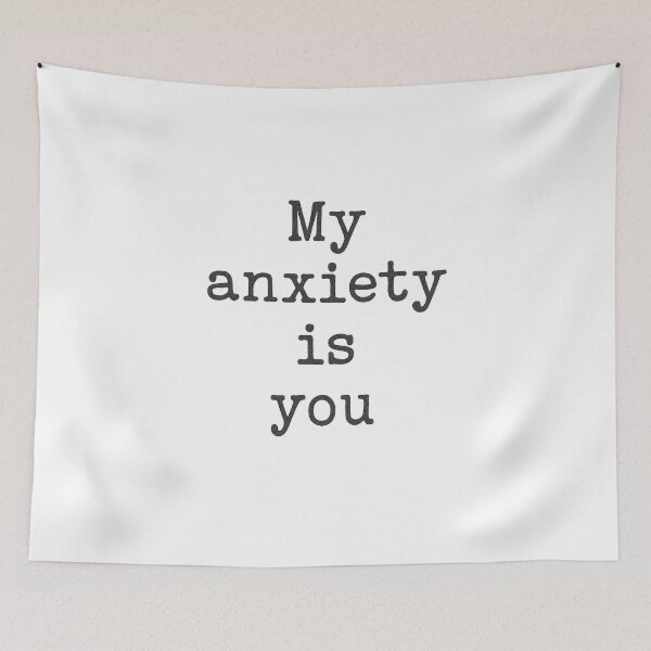 Item preview, My Anxiety Is You | Emotional Handmade Typography designed and sold by Uglyandcute.