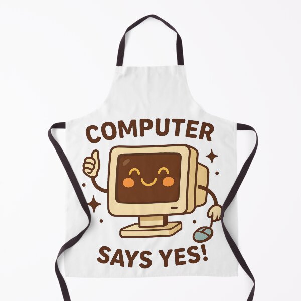 Item preview, Computer Says YES – Cute Retro Tech Design designed and sold by iTechy.
