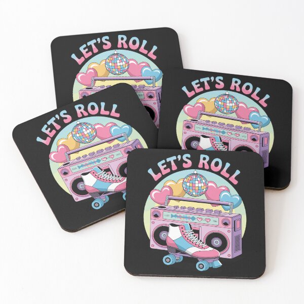 Item preview, Funny 80's Roller Disco Boombox Skater Girl designed and sold by Betsytiptoe.