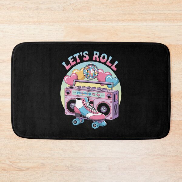 Item preview, Funny 80's Roller Disco Boombox Skater Girl designed and sold by Betsytiptoe.